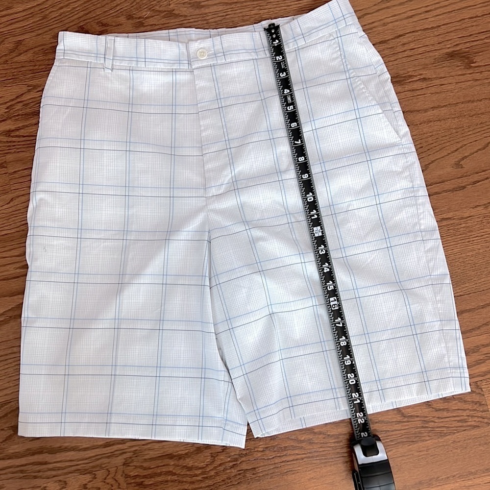 Slazenger White and Blue Plaid Golf Short size 36 - Picture 5 of 8